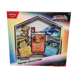 Pokemon Scarlet & Violet Prismatic Evolutions Poster Collection 2025 Brand New